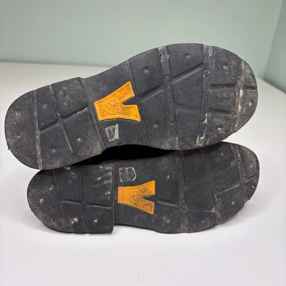 Ariat Women’s Kiltie Lace Up Brown Leather Roper Ankle Work Boots 6 - Picture 9 of 9